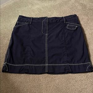 LOFT Dark Blue Mini Skirt